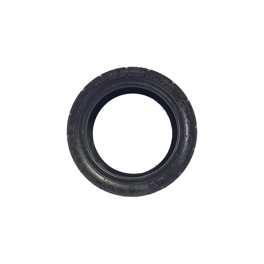 black tractor tire featuring 4PR and measurements on a white background