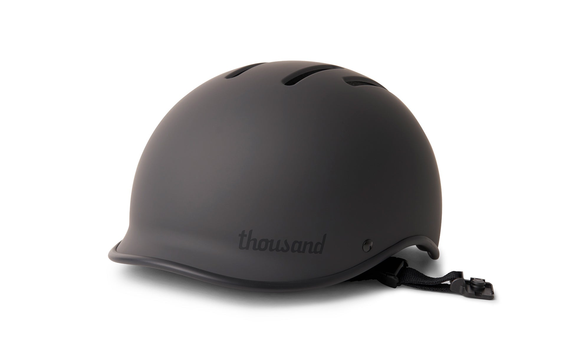Black Thousand helmet isolated on white background