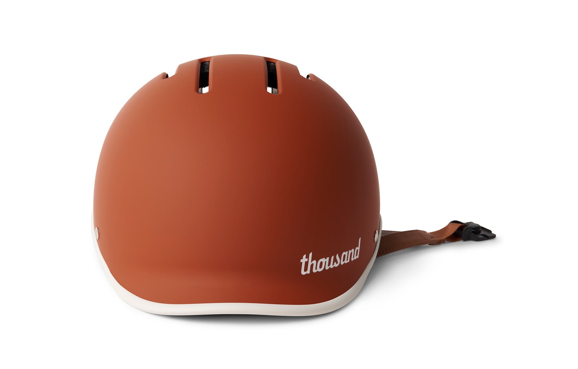 brown thousand helmet on the white background