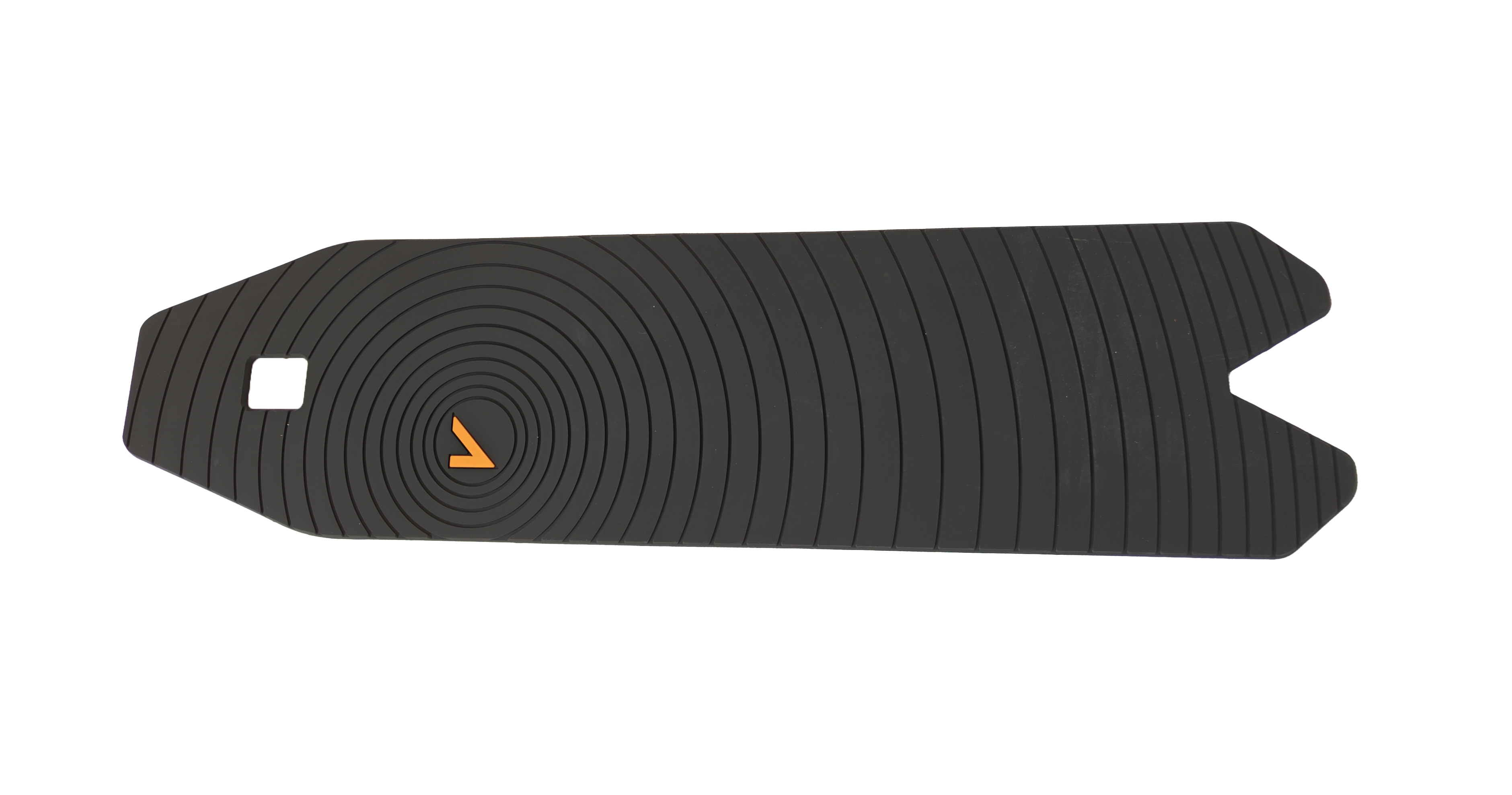Black rubber mat with a circular pattern for grip protection against slippage.