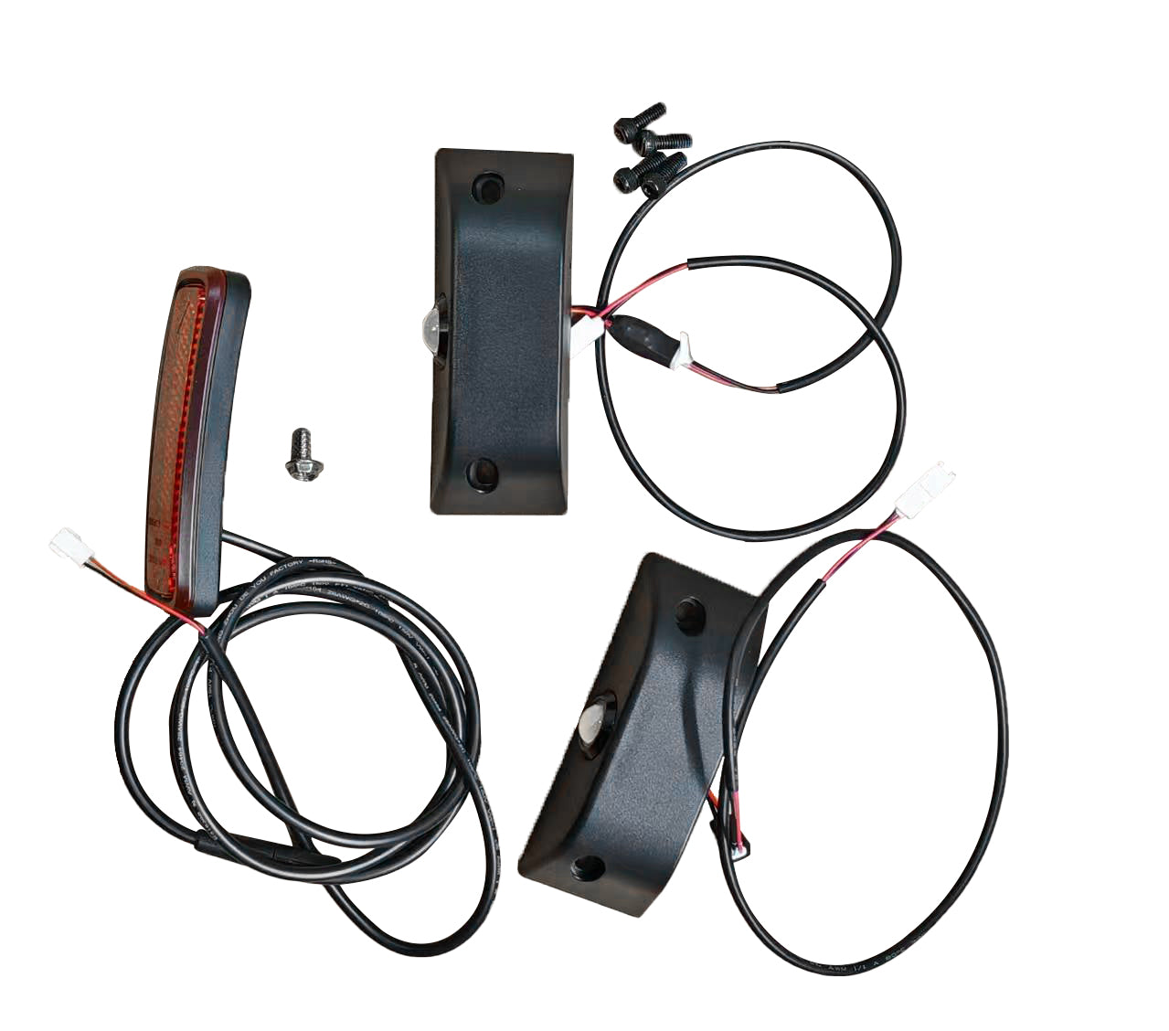 image of an aftermarket side turn indicator switch kit on a white background