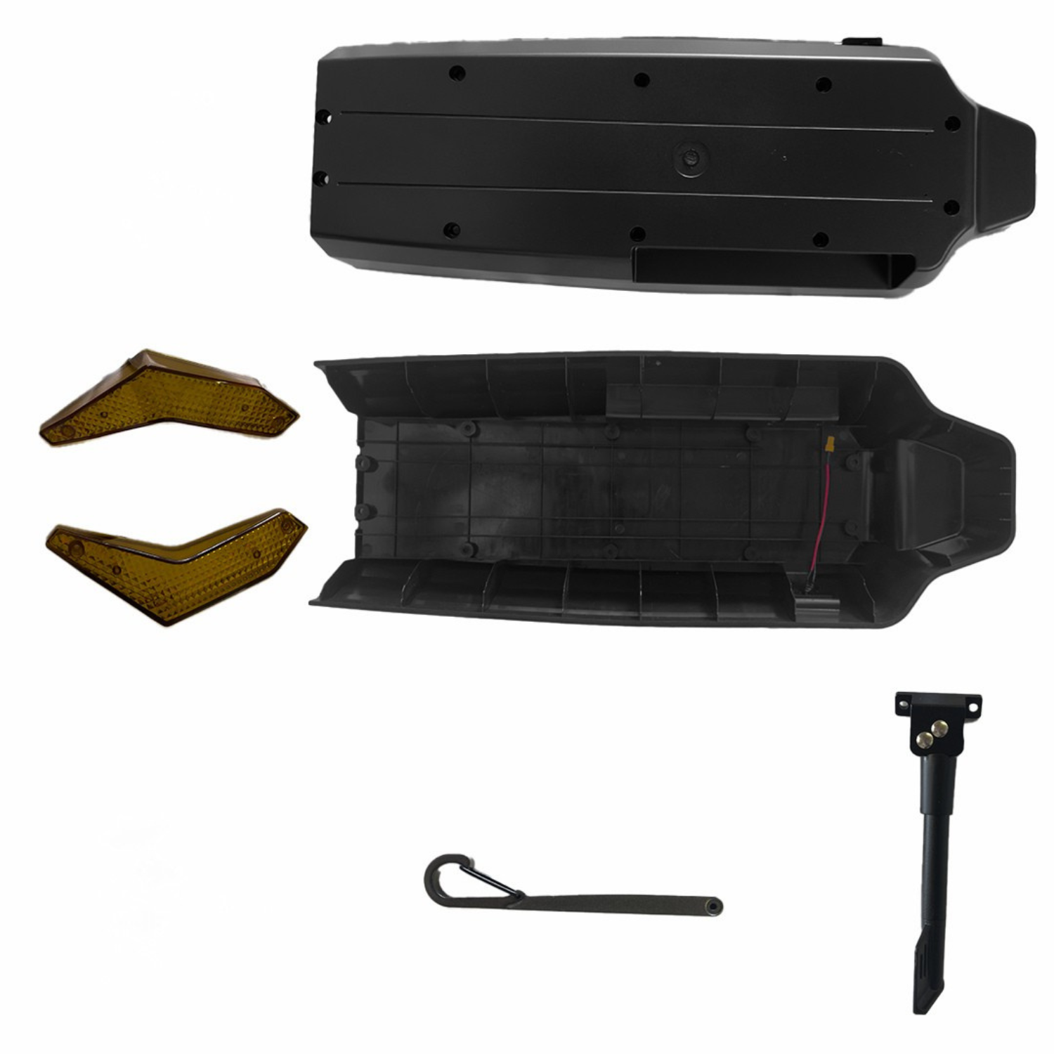 48V 12Ah Ebike Lithium Battery With 2 LED Turn Signals and Footrest