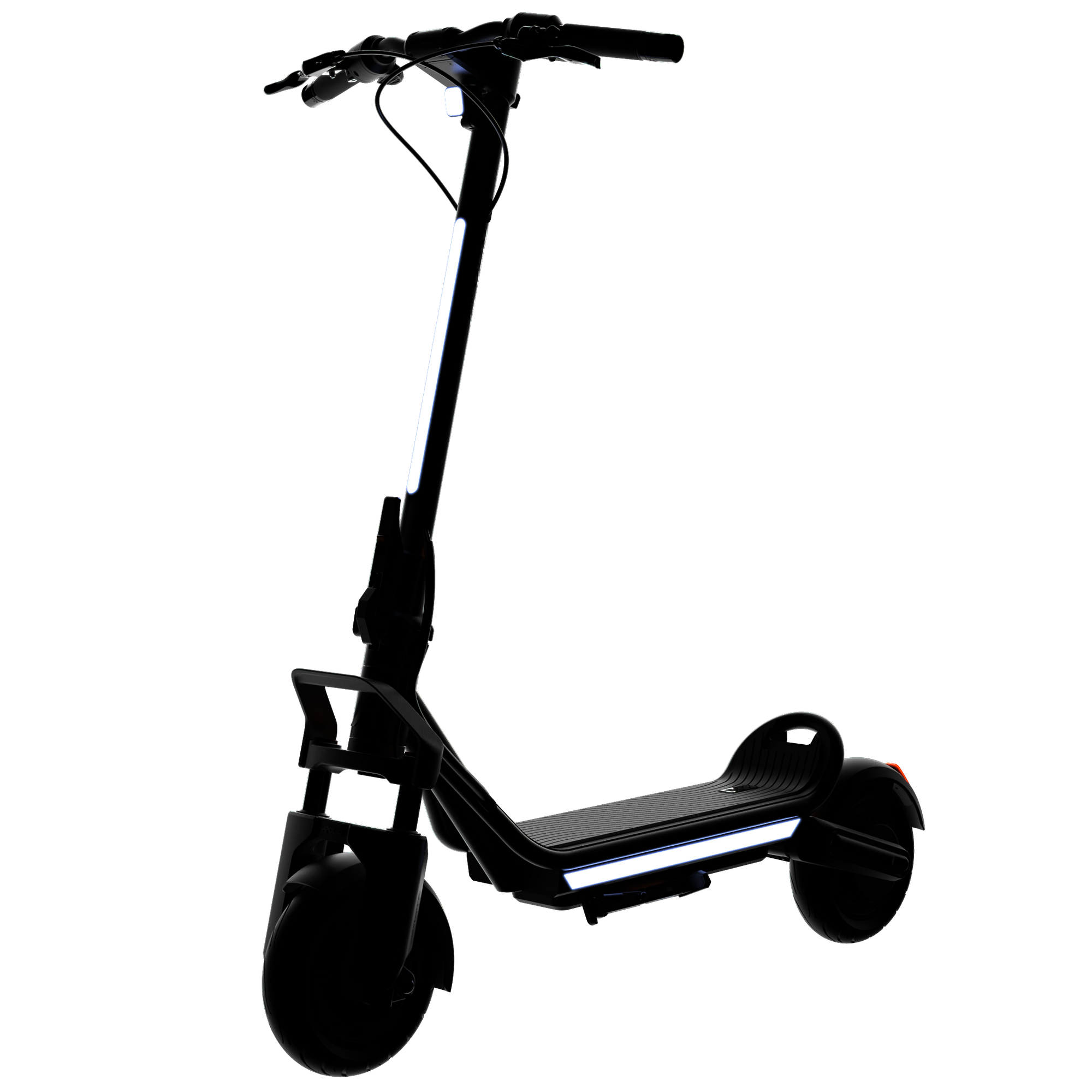 The Apollo Explore 2.0 Stellar electric commuter scooter in a Space Grey finish