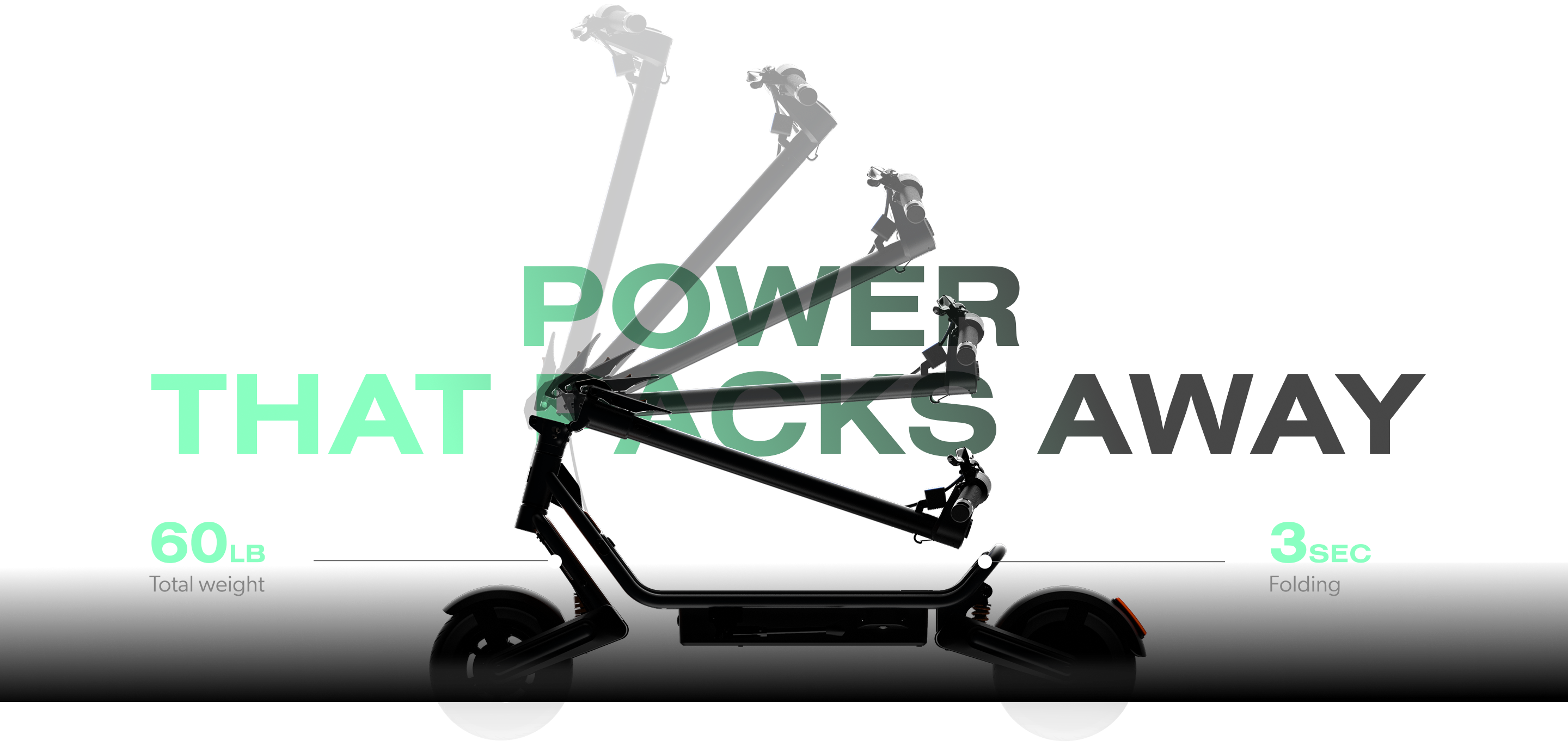 Folding in 3 seconds, portable electric scooter boasts a lightweight design for effortless portability.
