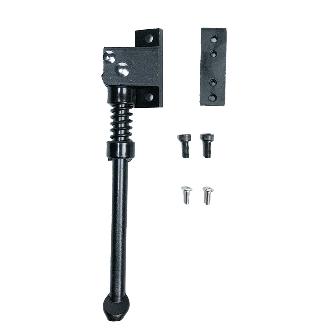 Black adjustable bracket with mounting hardware for glass enclosure