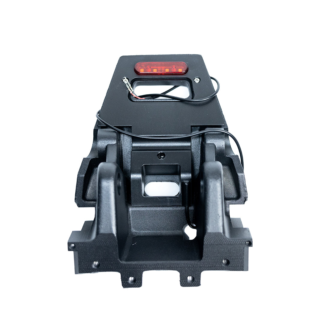 Frontal view of rear light unit for motorcycles