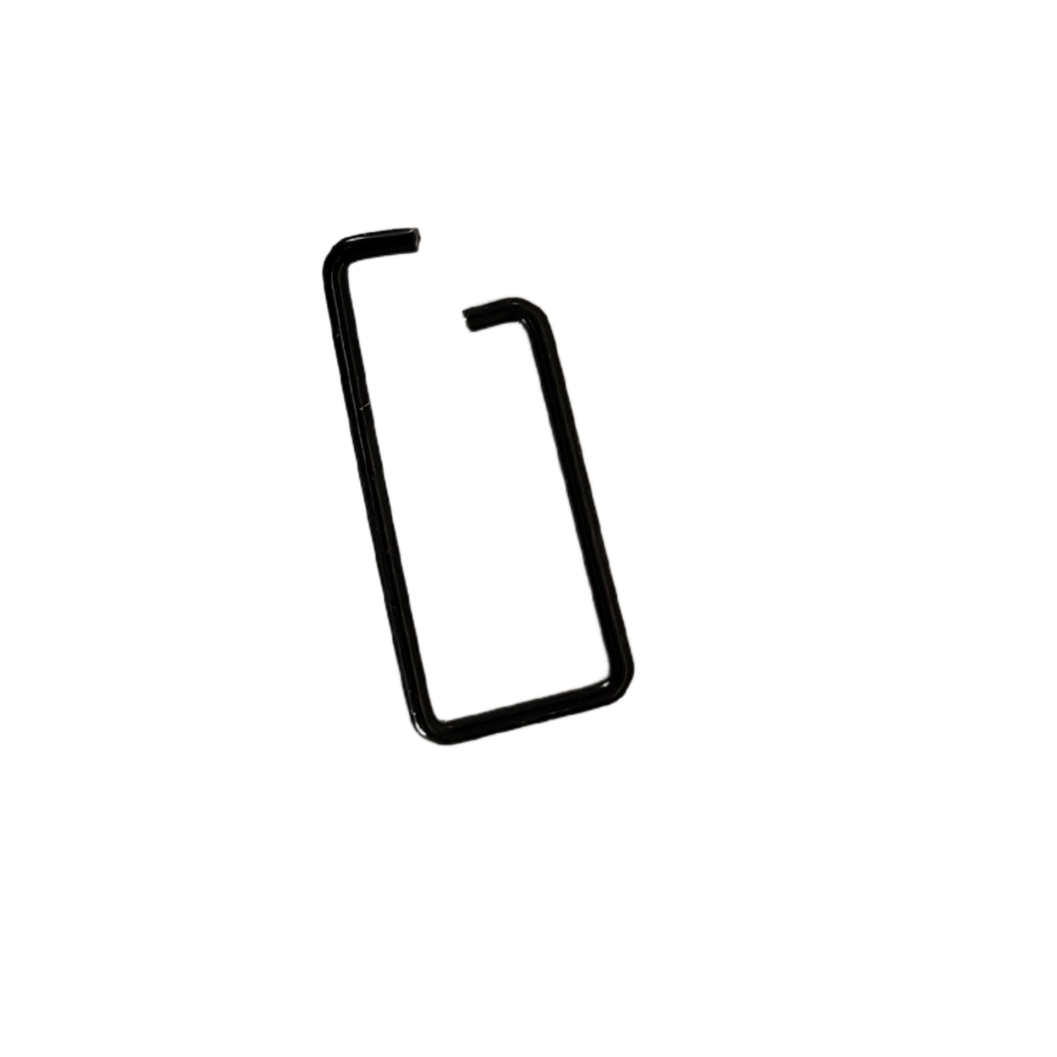 White outline on a black background of a phone icon