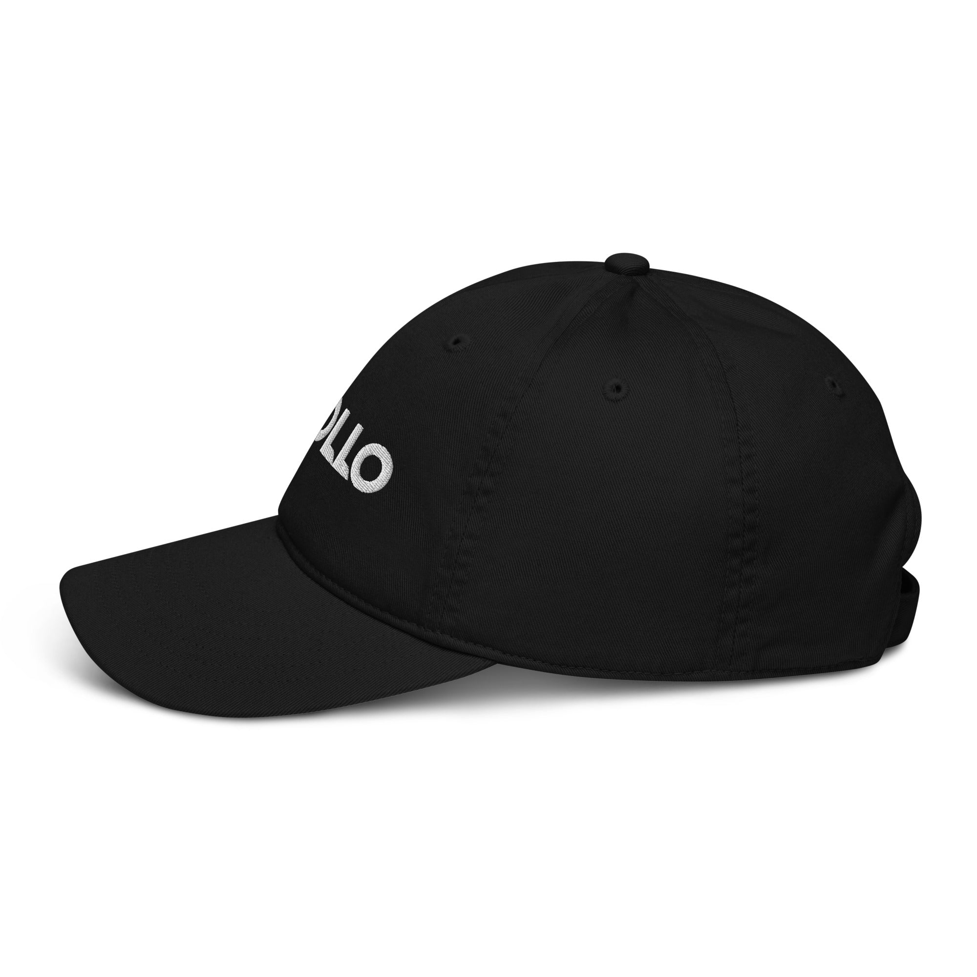 Black Baseball Cap from Hallo featuring a logo patch for a bold look.