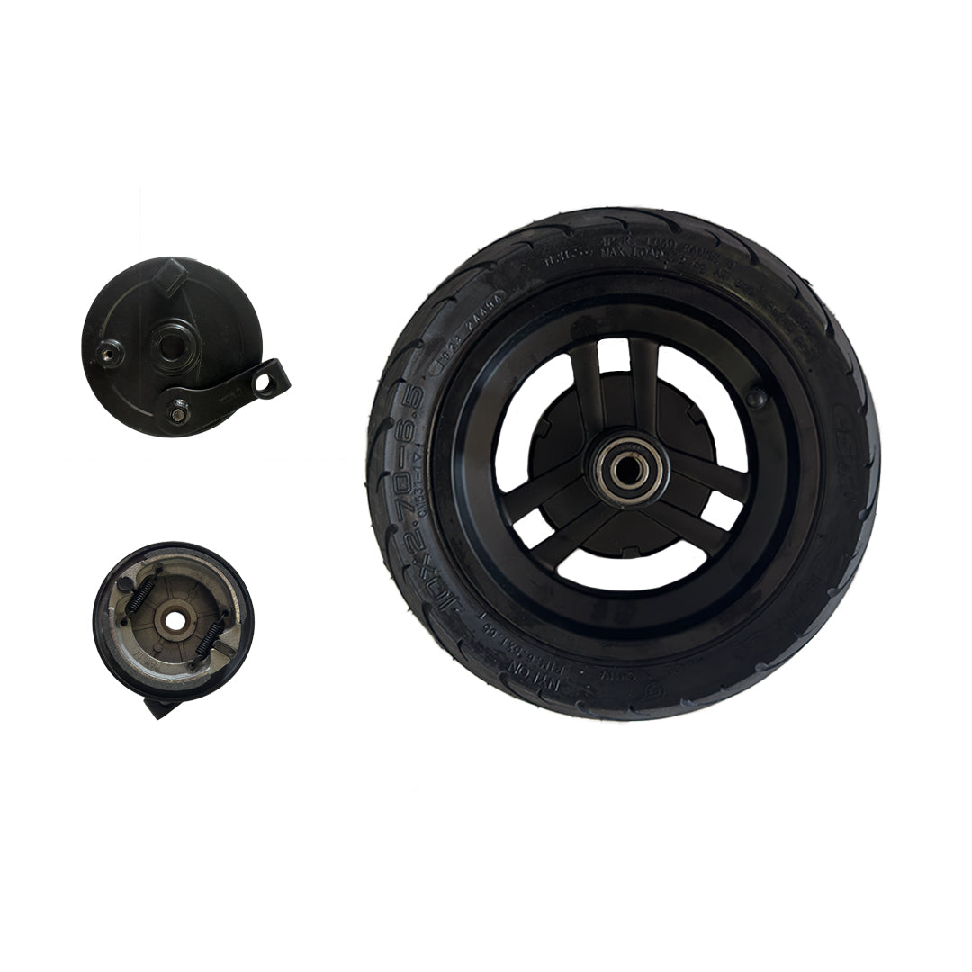 replacement rear wheel and two replacement hubs for electric scooters
