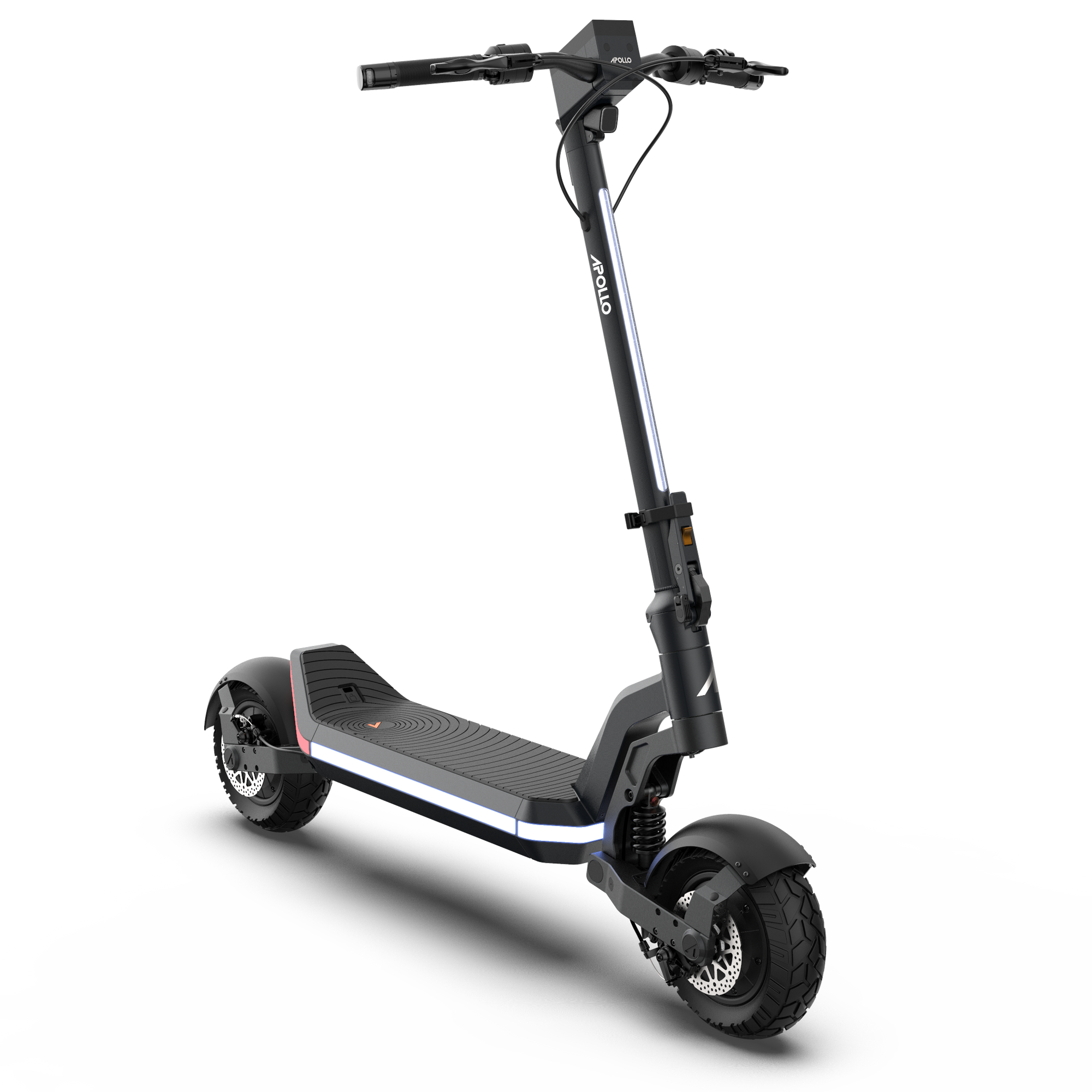 Side view of the Apollo Phantom 2.0 electric performance scooter.