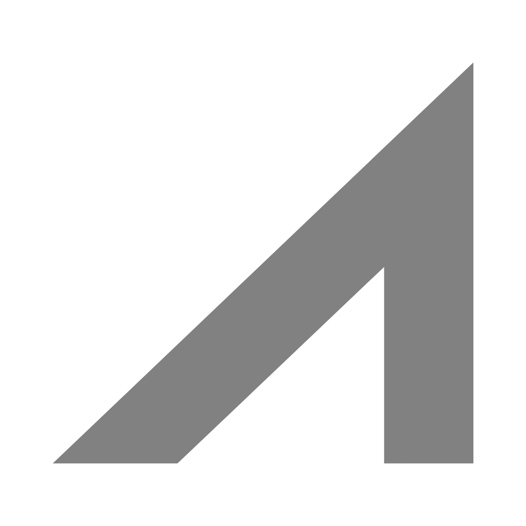 A stylized A icon consisting of two intersecting triangular shapes on a solid green background