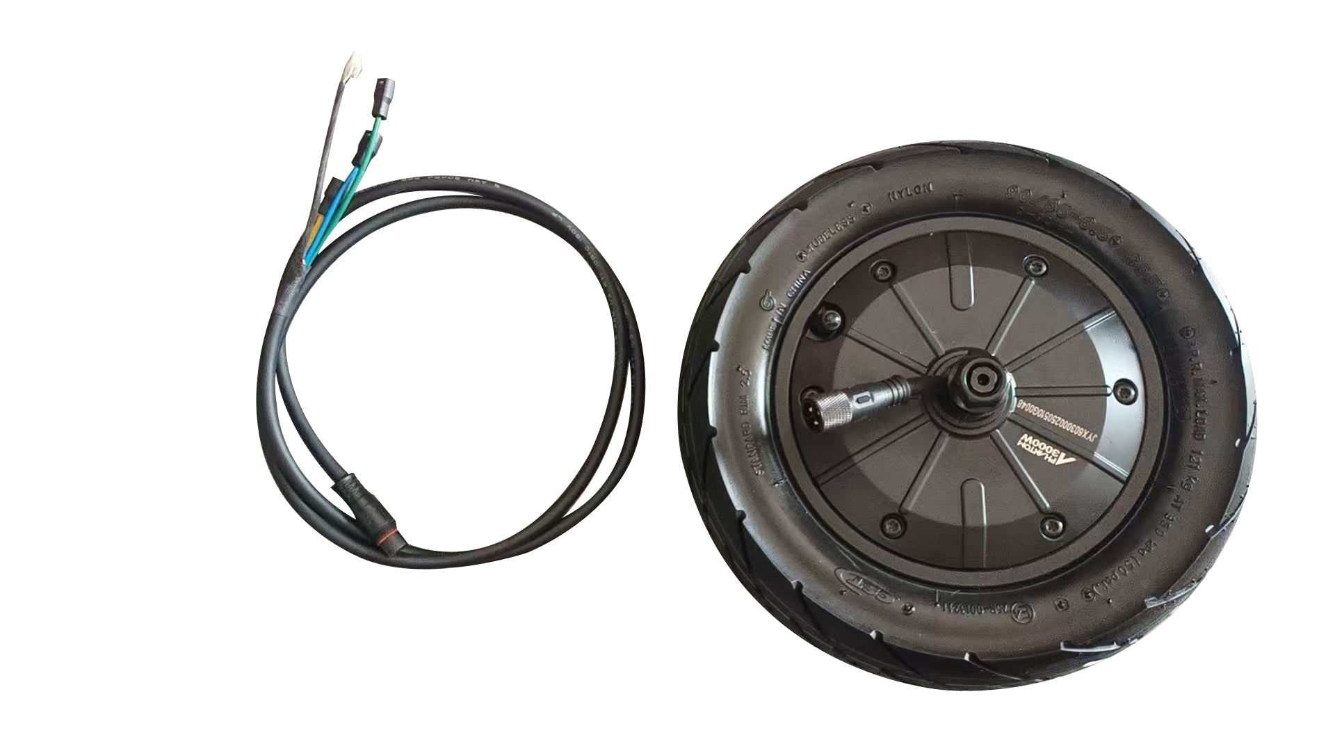 Parafanghi Anteriori E Posteriori Per Scooter Elettrico Kaabo Speedual Lite / Apollo Ghost / VDM - Nero