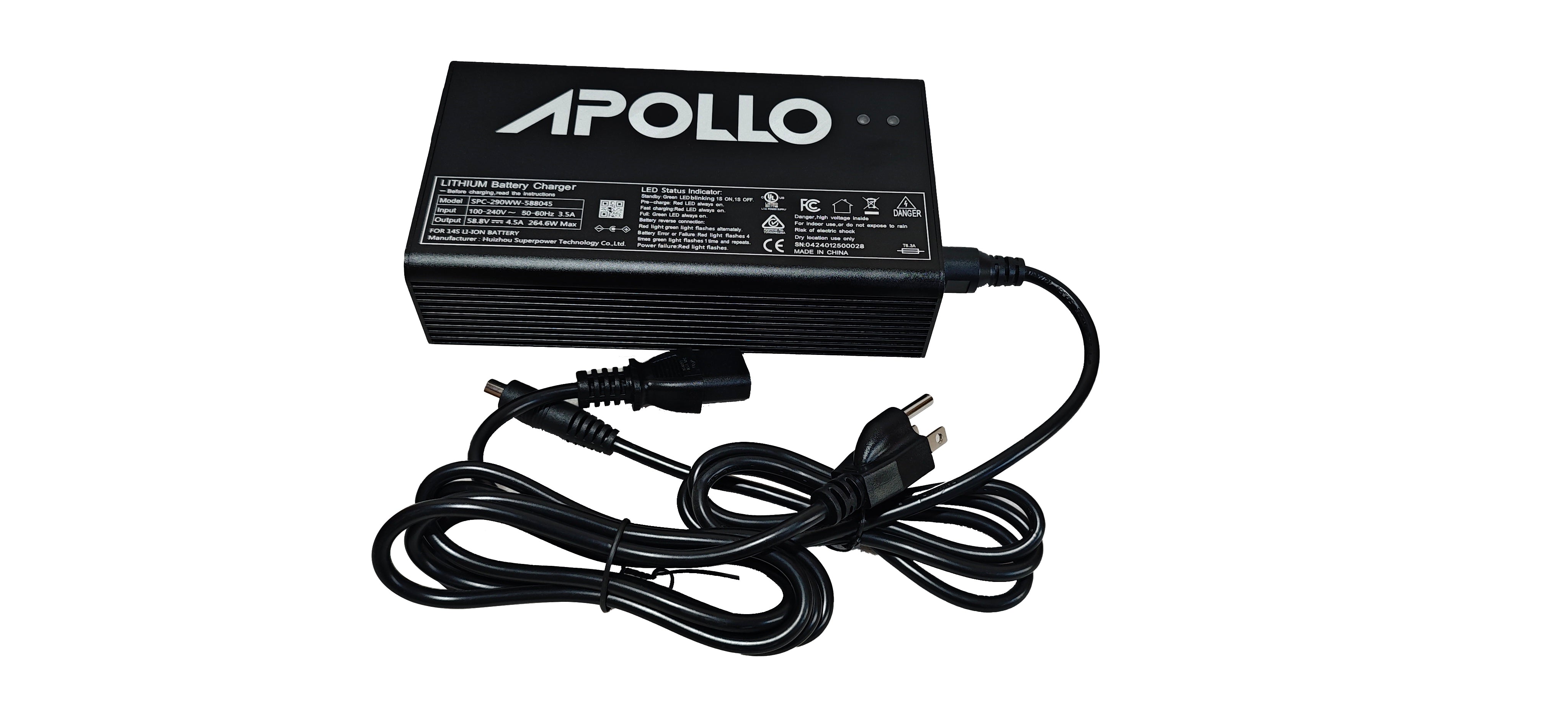 Apollo Phantom 2.0 60V Charger Assembly