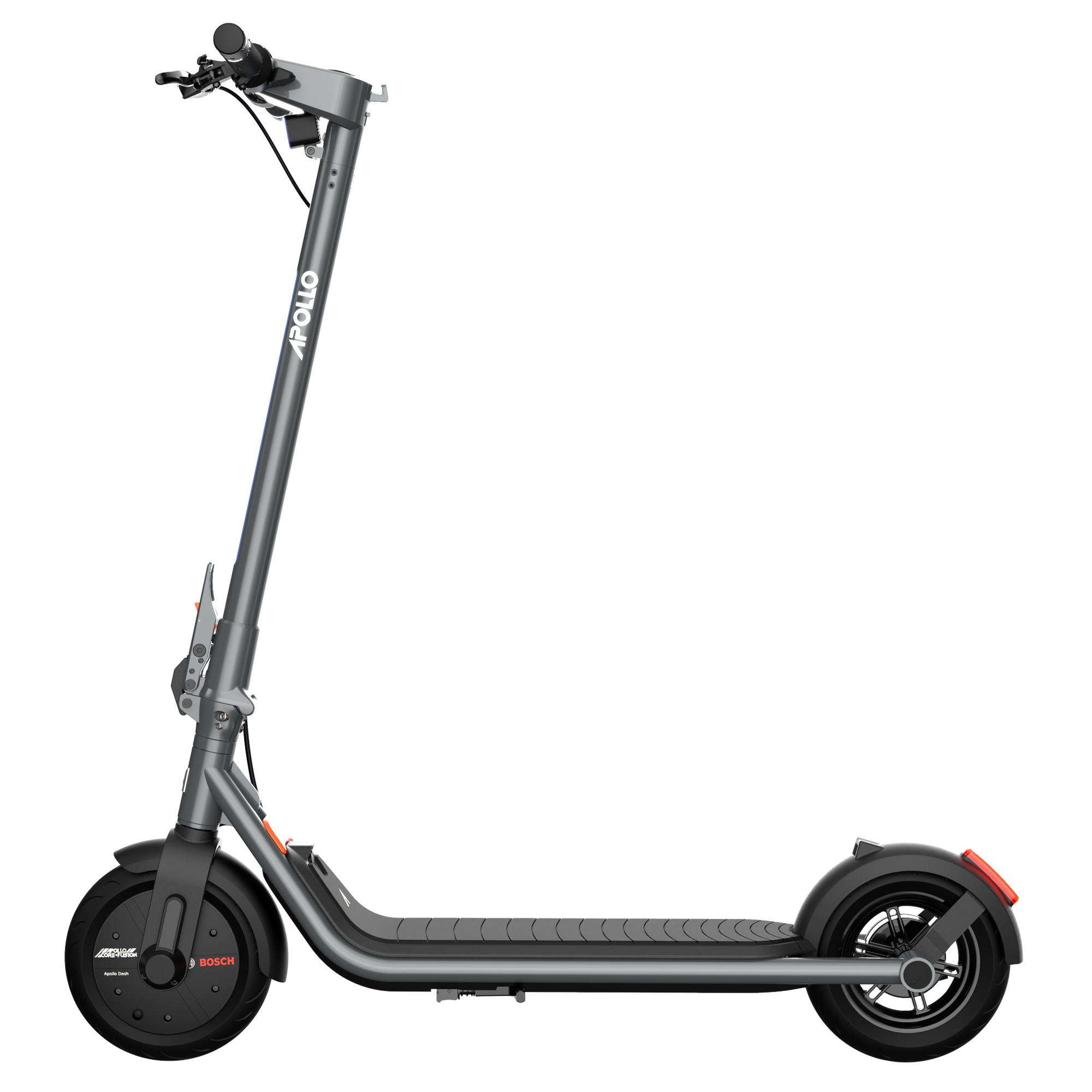 The side profile of the Apollo Dash electric scooter for commuters. 
