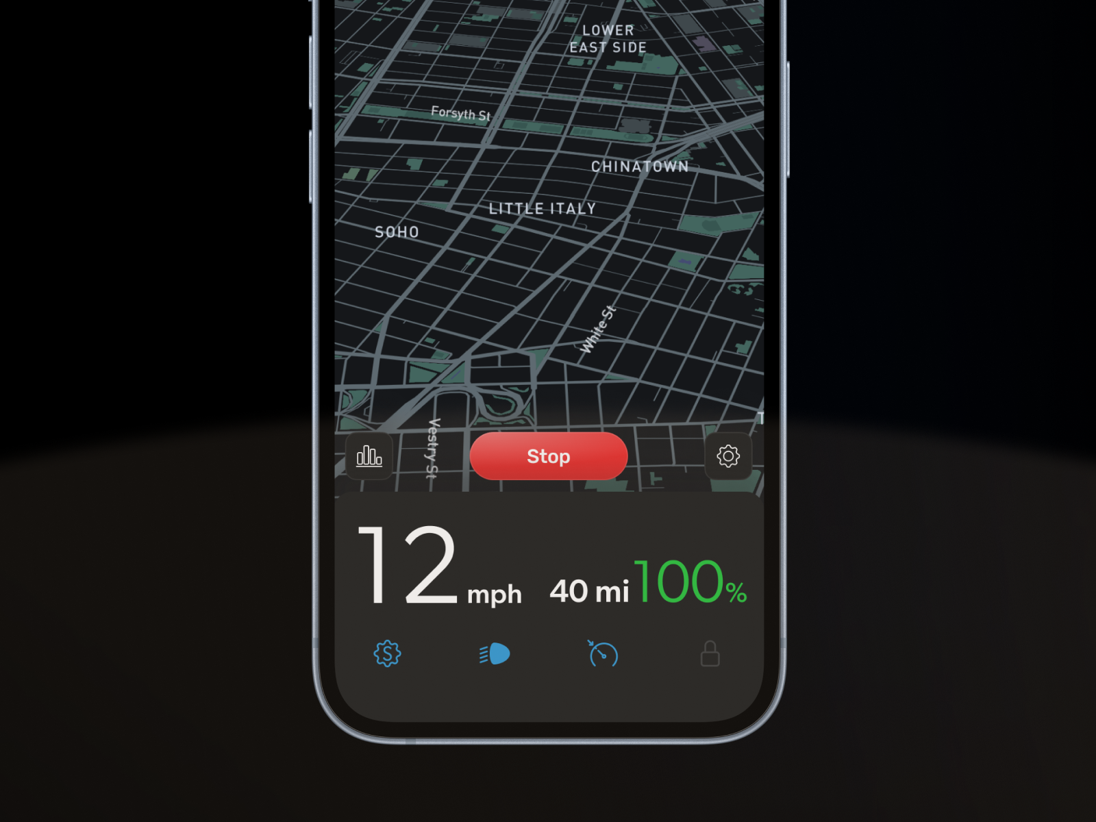 Riding Mode of the Apollo App