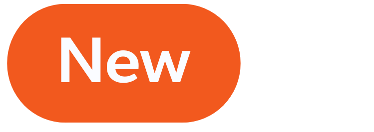 Orange button reading New with white text