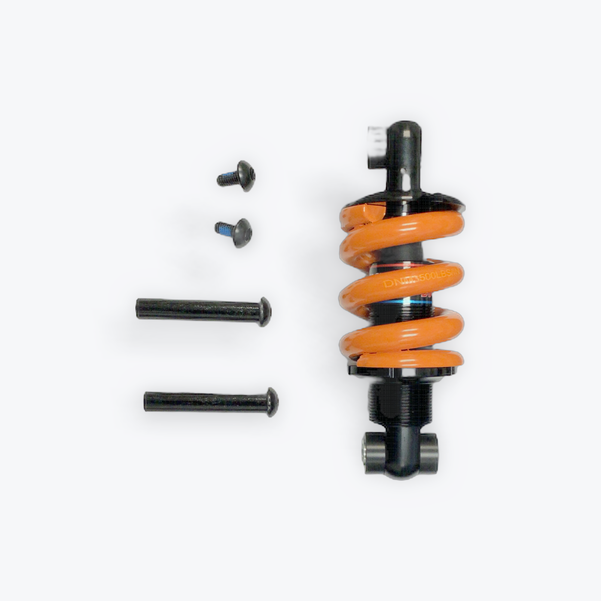 High performance orange coilover spring for ATV with two bolts