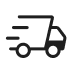 Icon of a delivery truck on a white background